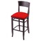 Holland Bar Stool Co 25" Counter Stool, Dark Cherry Finish, Canter Red Seat 316025DC011 - alternate 1